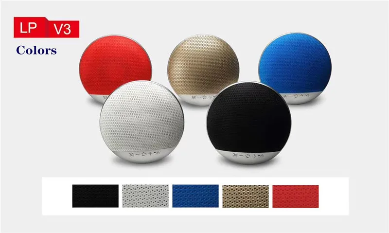 LP-V3 Super Bass Stereo Sound 1200 mAh Battery 8W Loudspeaker Blue tooth Wireless Speaker - ANKUX.COM