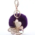 Wholesale Popular Top Quality Colorful Rabbit Fur Pom Pom