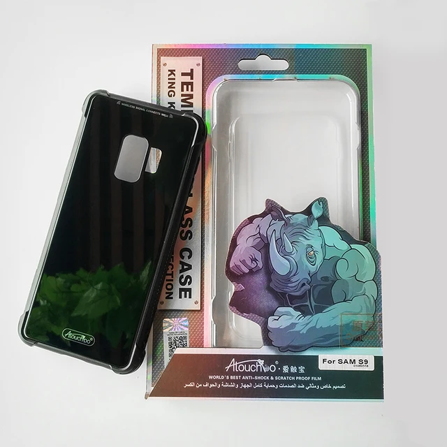 2018 Latest For Samsung s9 s9+ Glass Waterproof Back Phone Case