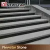 Newstar China outdoor polished honed flamed natural split tumbled 12x12 entrance natural grey granite rock pavers stairs prices