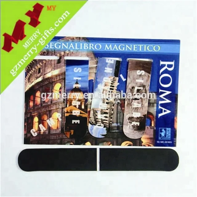china supplier cheap custom magnetic bookmark