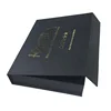 custom logo printed black a4 gift boxes magnetic box with logo