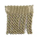 6 cm 2.5 Inch Cotton Gold Metallic Bullion Fringe Wholesale For Carpets