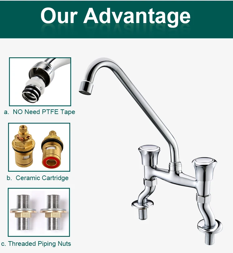Popular Kitchen Accessories Commercial Sink Faucet Kitchen Mixer Faucet Kitchen Accessories