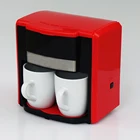 Symay OEM available 0.3L 2 cup mini drip coffee maker with warm plate