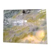 Newstar rustic dreaming green marble light color thin onyx veneer customized tile blue stone slab india price