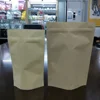 Snack Food Zipper Rice Tea Coffee Kraft Paper Bag/doypack standing up plastic kraft paper tea bags