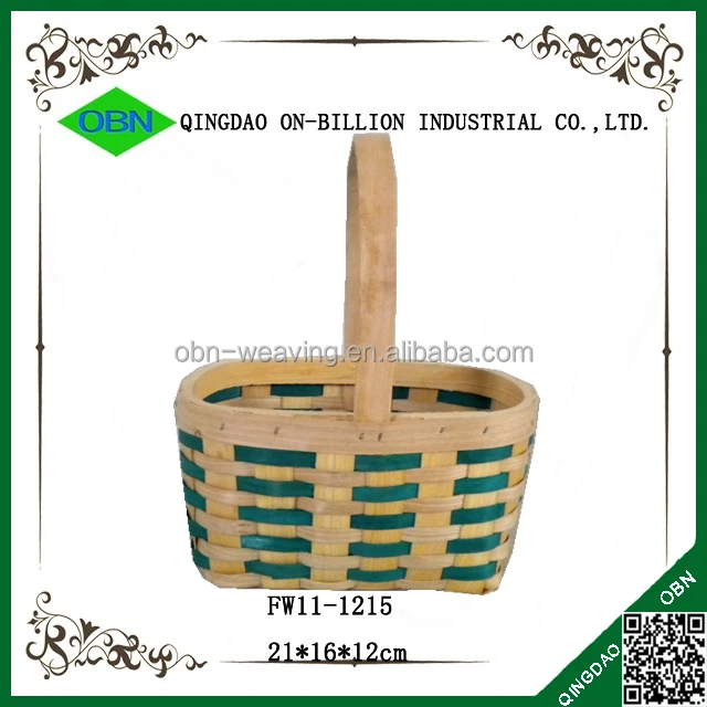 colored christmas empty wood gift baskets for slae