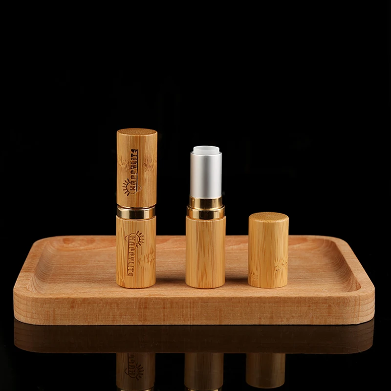 Diy G Bamboo Lipstick Tubes Custom Luxury Empty Lip Balm Container