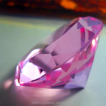 lover"s gifts wedding gifts 80mm pink color crystal diamond