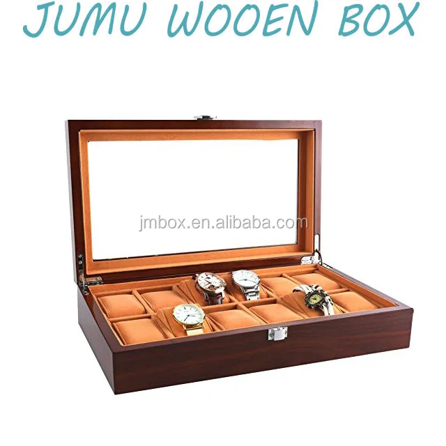 custom high-end gift box wooden watch packing box