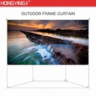 100 inch 16:9 collapsible large outdoor rear and front projector screen