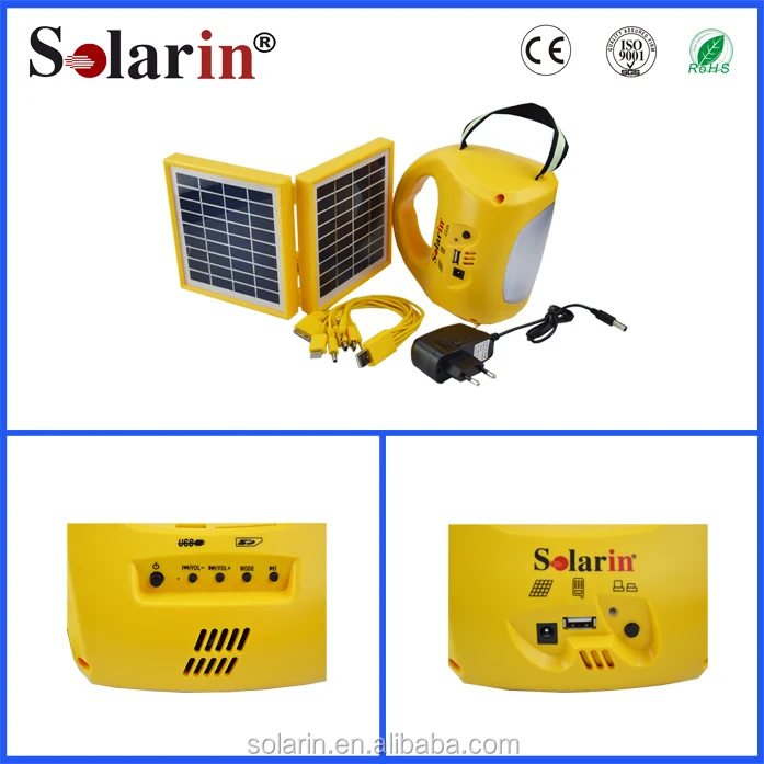 Portable Solar Power Systerm Kits/camping kits led light bicycle design wheel