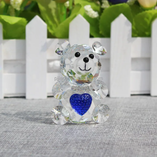 favors crystal cute teddy bear model for souvenir birthday gift