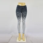 Fashionable leopard print sublimation yoga pants girls custom made