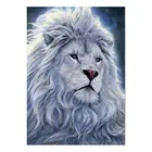 2019 Home Decoration Full Drill Diamond Embroidery Painting Art DIY by Number Kits Light Blue Lion 5D Diamond Painting Kits