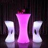 Illuminated brilliant high top cocktail tables led furniture chair
