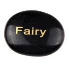 Highly Polished Black Color Flat River Pebble Stone Engravings