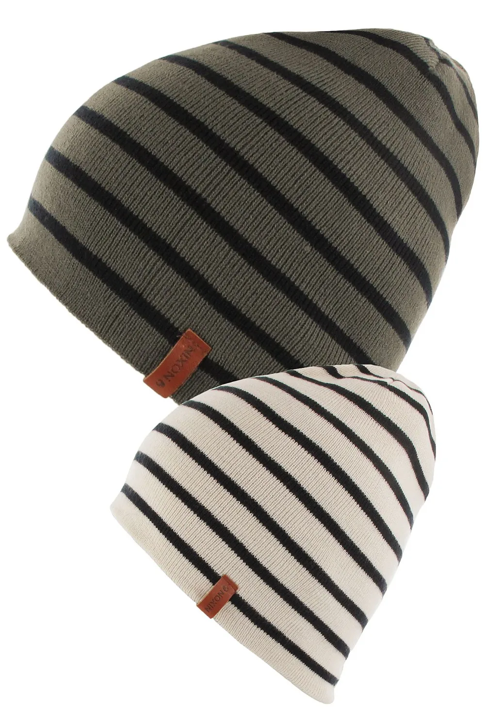 Fashion Winter hat custom leather patch beanies.jpg