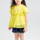 cheap fashion yellow cute boutique 7 years 8 years pretty little kids children clothes girl dresses