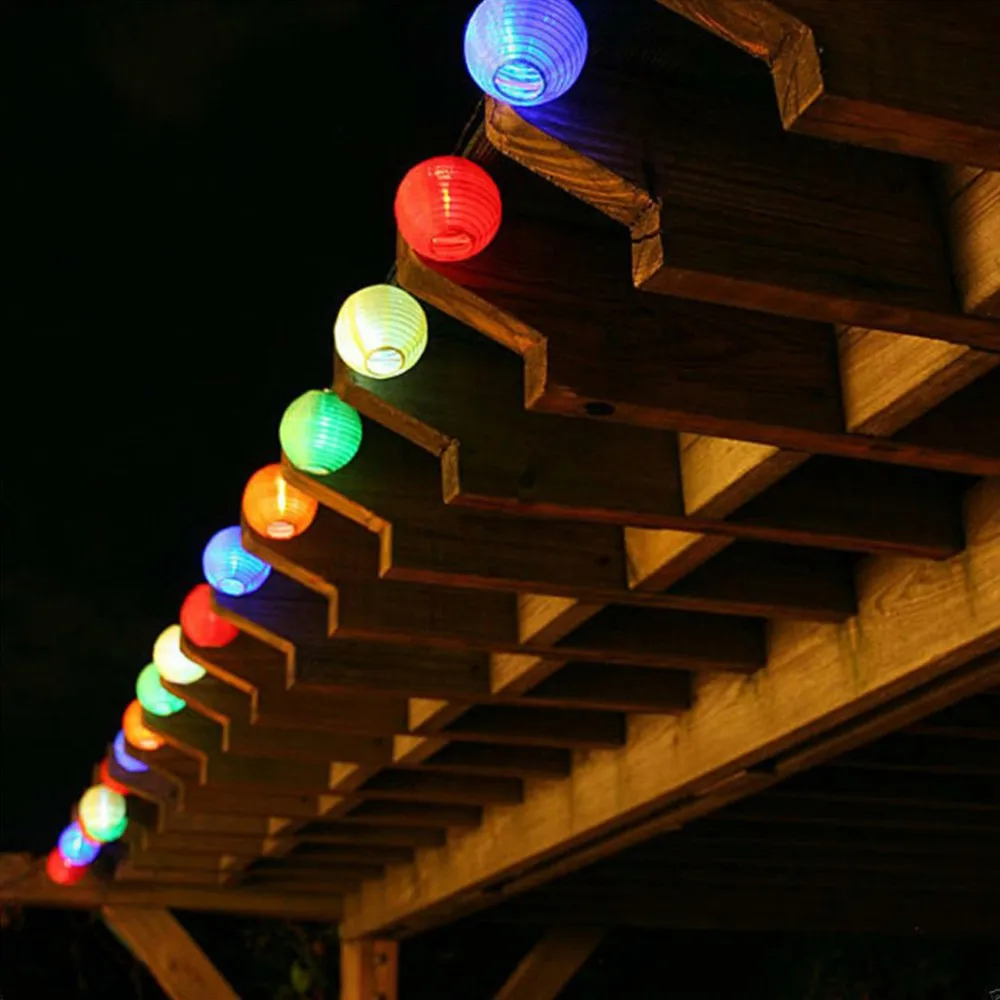 mulit color option 12 inch Solar LED Chinese Paper Lantern Light mas Wedding Party Outdoor Garden Lamp Decor
