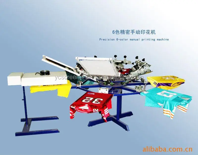 Manual Textile Screen Printing Machine With Micro Registration