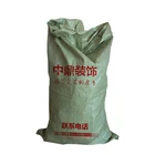 Export Russia 50kg dark green woven PP sand bags Building garbage bags