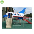 Famous Customer best choose Airplane seat playground equipment fiberglass playground for kids QX-124D