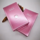 Custom design paper printed pink cardboard paper gift box for facial mask packaging box
