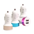 High Speed Dual Port USB Car Phone Charger with LED Indicator and Anti-oxidation Aluminum Pull Tab