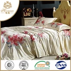 radium printing hotel bedding sets 5 star 100% silk luxury bed set