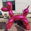Plated and polished outdoor large stainless steel jeff koons balloon dog outdoor sculptures