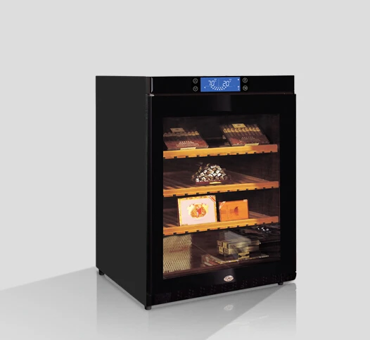 Electronic Cigar Cooler Humidor Cabinet With Led Light Low E Uv