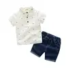 Short Sleeved T-Shirt and Jeans Suit Children's Clothing Websites
