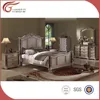 Furniture with marble antique white bedroom sets WA138