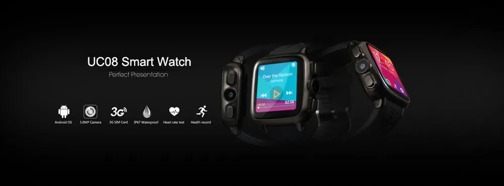 LF13 UC08 3G Android Smart Watch Phone with 3.0MP Camera IP67 Waterproof Support SIM Card Smartwatch Heart Rate Monitor
