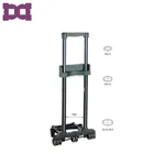 4 Wheels Stainless Steel Lightweight Airport Luggage Cart