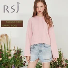 2020 Autumn/winter Women's Hoodie in Grey/Pink/Blue Warm wool sweater