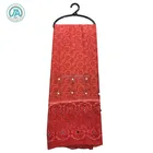 2018 Fashion Muslim Islamic women jersey lace pearl tudung hijab scarf