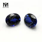Blue Sapphire Gemstone Corundum Synthetic 34# Blue Sapphire Oval Corundum Gemstones