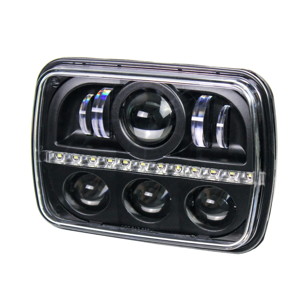 1 FADUIES 80W 5''x7'' 7''x 6'' Led Headlights with DRL For Jeep Wrangler YJ Cherokee XJ H6054 H5054 H6054LL 69822 6052 6053 (4)