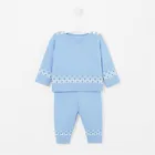 European Stylish Clothes Set Newborn Kids Infant Tops Pants Wool Knitted Clothing Sets for Baby Boys