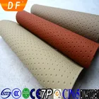 2017 Best Selling eco leather material Fireproof PVC perforated leather Car Seat Leather