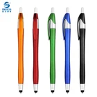 Smart touch stylus pen for touch screen tablet smart board slim plastic stylus pen 2 in 1