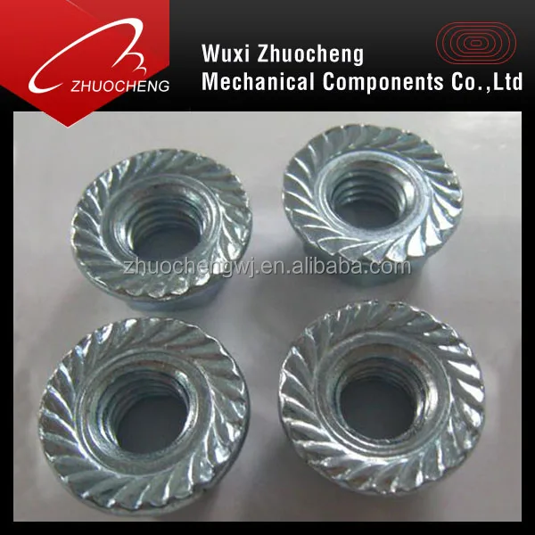 flange nuts zinc plated