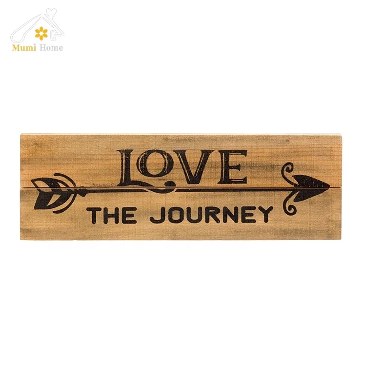 Wooden Shabby Hanging Tag Slogan Wall Plaques