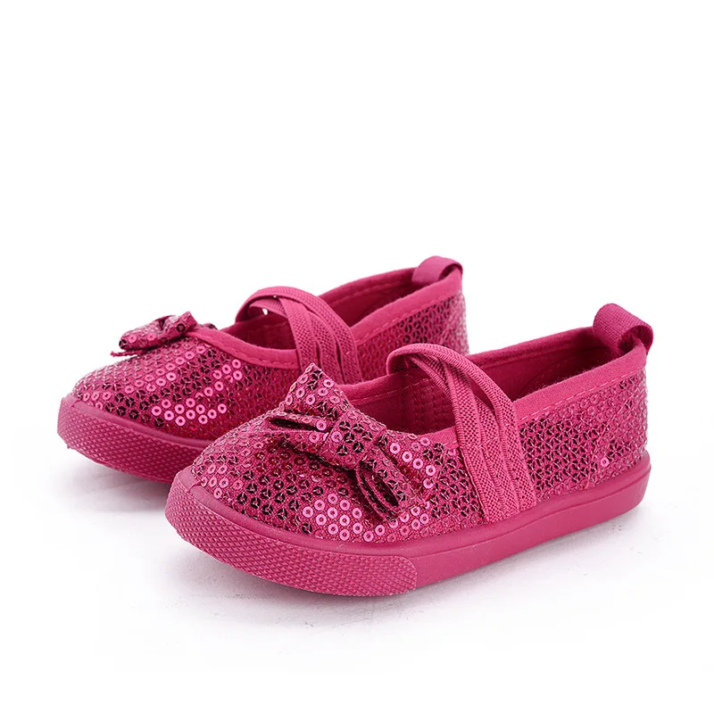 Bow Single Shoes Girl Flat Girls Cute Dot Shoes Comfortable 2015 New Baby Sport Shoes Shining Fashion Bow Single Shoes Girl