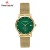 Best Selling Products Green Dial Timepieces Gold Bands For Man Watch