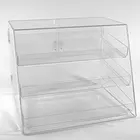 3 Tier Acrylic Cupcake Display Case with Removable Trays Cakes Display Stands