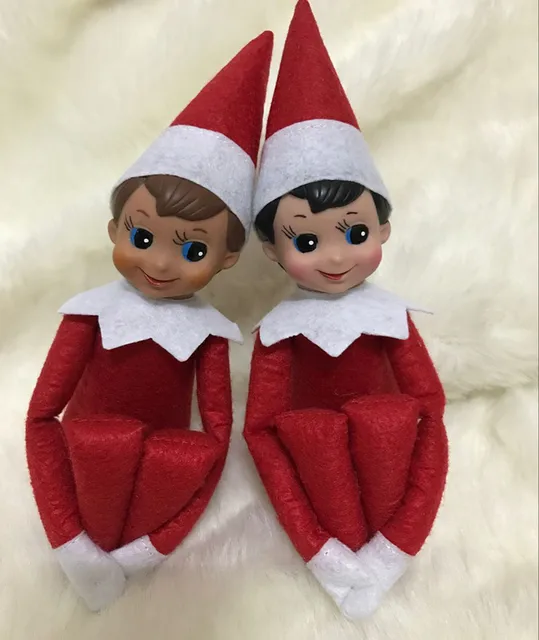 hot sale 15cm mini christmas gift plush elf doll toy